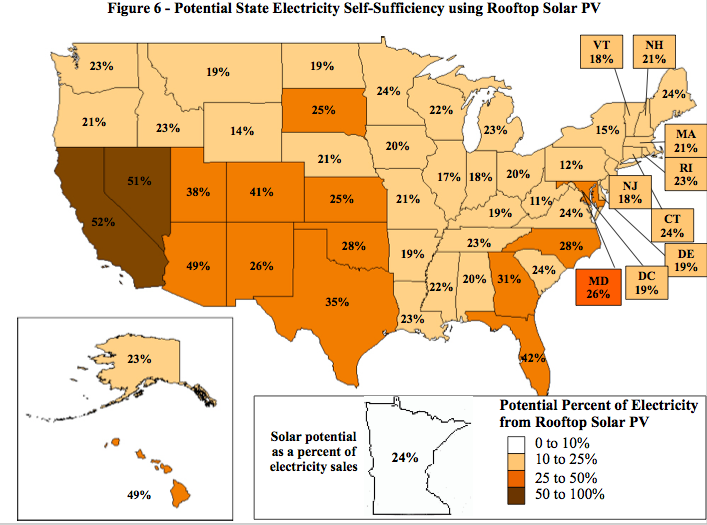 Rooftop solar map.