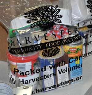 Donated food bag