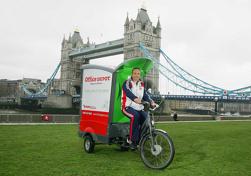 Office Depot freight bike, London.