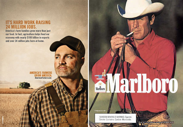 Monsanto ad and Marlboro ad