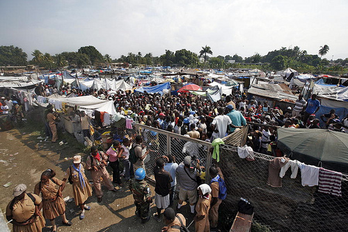 Camp in Haiti