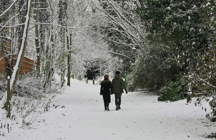 Couple in snow