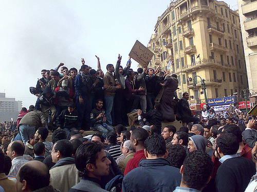 Protesters in Egypt