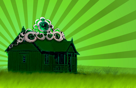 House with tiara