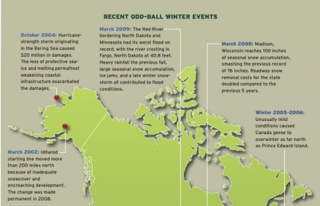 "map of unusual and extreme winter weather in the U.S.