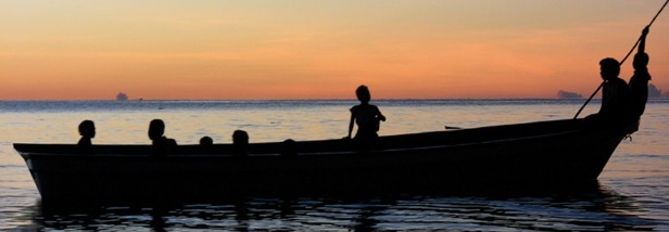 From Sun Come Up: Carteret Islanders on a boat