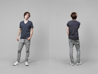 man in skinny jeans