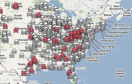 Sierra Club coal map