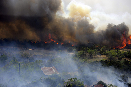 Texas wildfire.