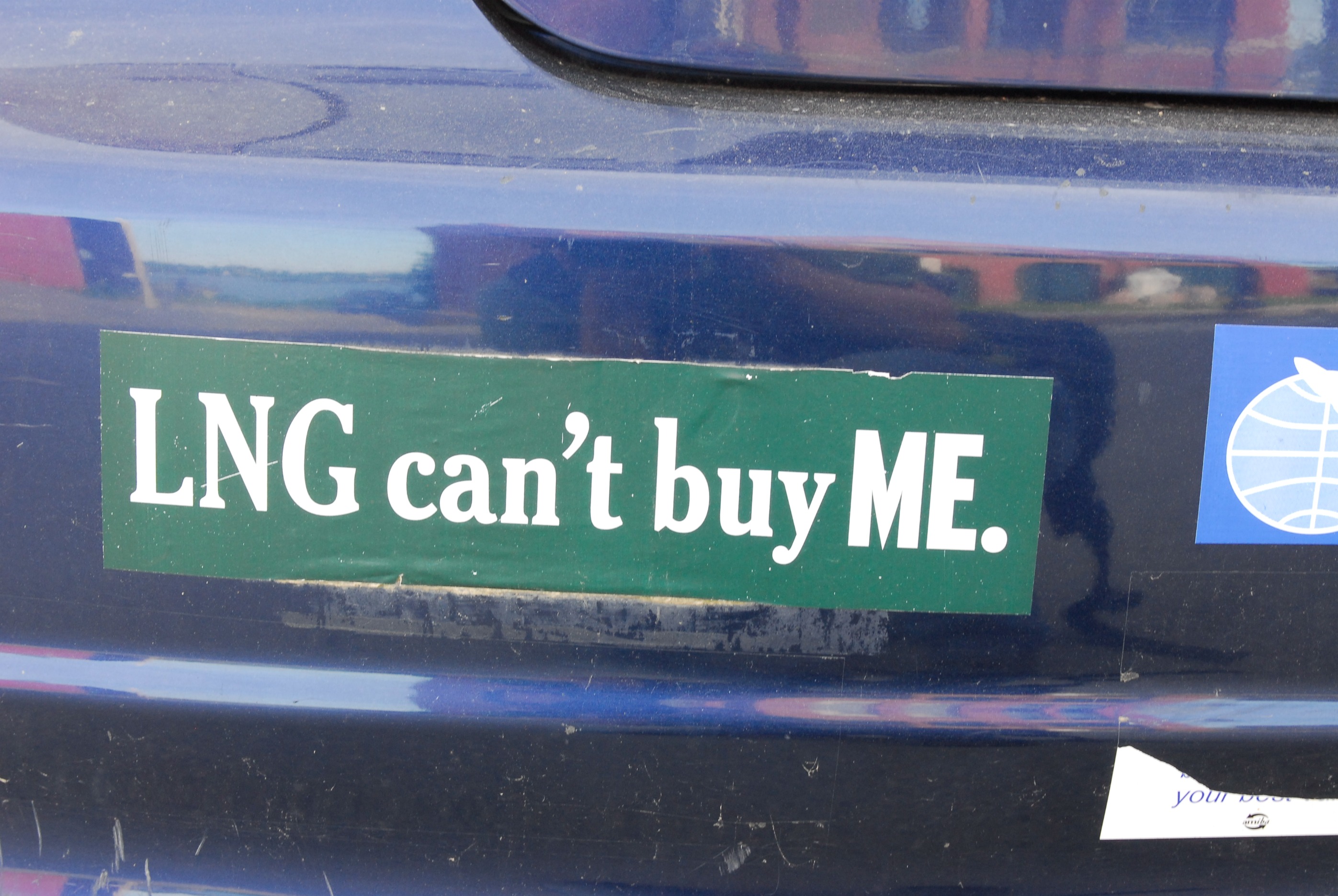 anti-lng bumper sticker