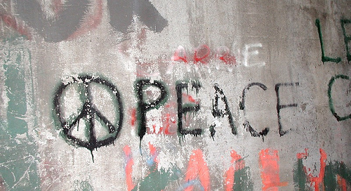 Peace graffiti