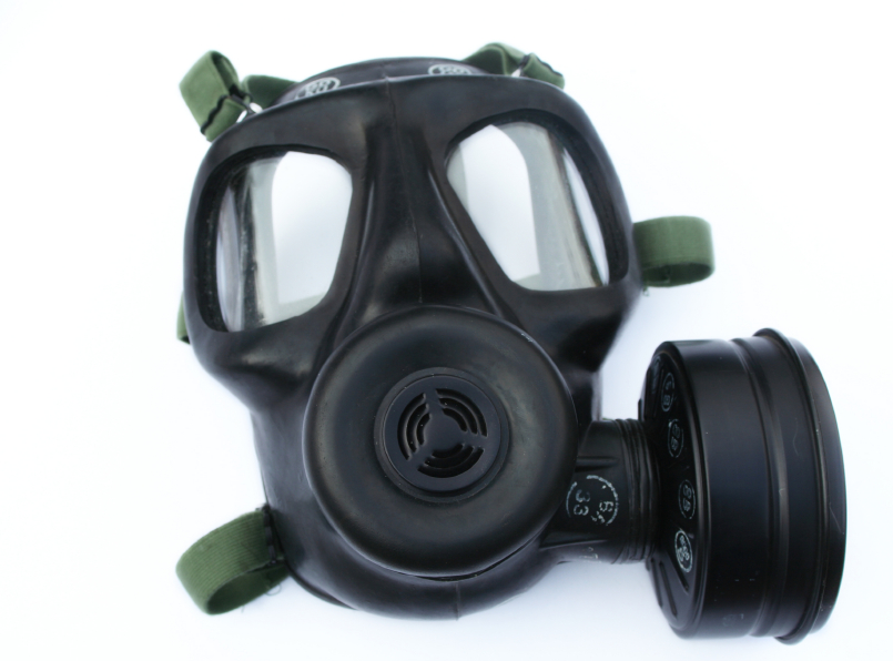 Gas mask.