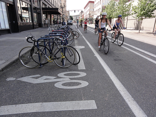 Bike corral.