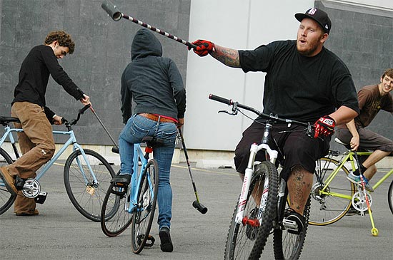 Bike polo in Provo, Utah