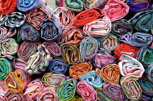 Colorful fabric.