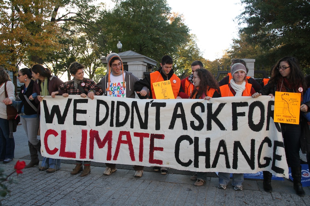 Keystone pipeline protest at White House