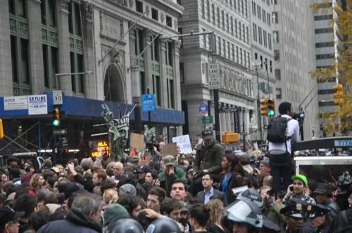 Protesters.