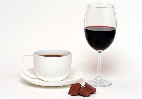 wine and chocolate