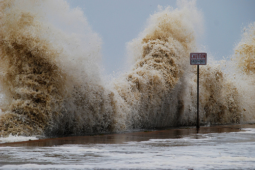 Storm surge.