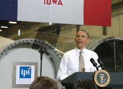 Obama in Newton, Iowa