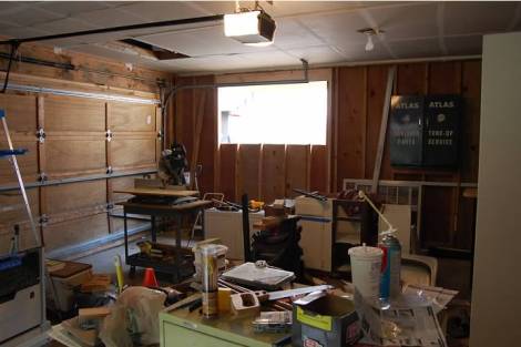 The Dietzens remodeled a garage into a cottage. Here is the “before” shot.