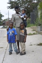 Lakiya Culley and her sons