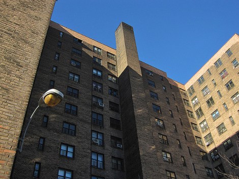 An apartment tower in Ft. Greene