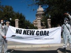 "no new coal" protest