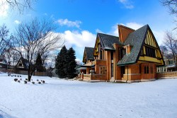 Frank Lloyd Wright lived and worked in Oak Park. 