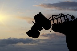 tractor-cliff-silhouette