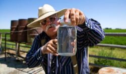 Louis Meeks' well water contains methane gas, hydrocarbons, lead and copper, according to the EPA's test results. When he drilled a new water well, it also showed contaminants. The drilling company Encana is supplying Meeks with drinking water.