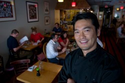 Bun Lai in his restaurant.