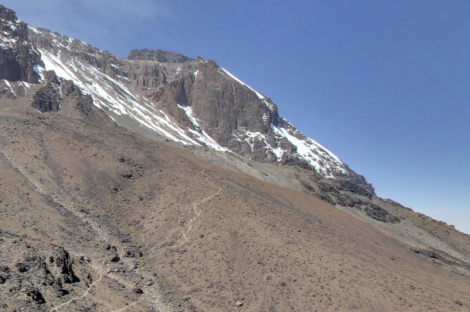 This is Lava Tower, Tanzania, as seen with google maps.