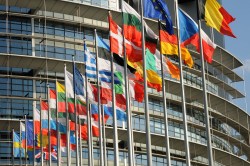 Europe's parliament building in Germany