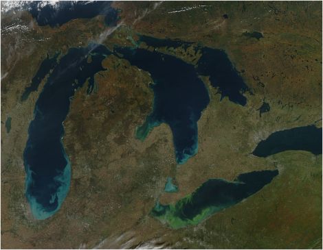 lake erie algae 2011 EARTH OBS3