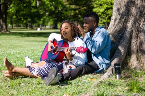 Reggina and Gary, both 20, of New Orleans. Ten years from now, Reggina sees herself with her own practice in creative arts therapy. Gary says, "I will always be searching."