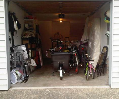 Bikes in garage