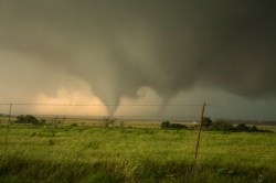 A scene from Oklahoma last Friday