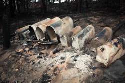 The aftermath of the 2010 Fourmile Canyon Fire outside Boulder, Colo.