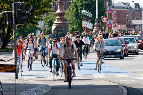 Here comes everybody: Rush hour in Copenhagen