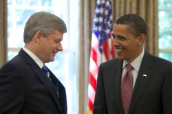 Harper and Obama