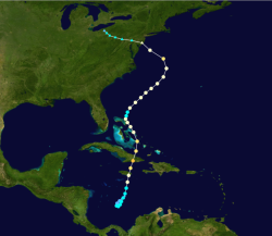 The bizarre track of Superstorm Sandy.