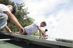 Mary Anne Hitt's solar panel installation