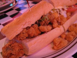 Fried oyster sandwich