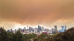 Bushfire smoke over Sydney