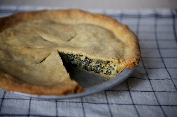 Leek and Greens Tart on Food52