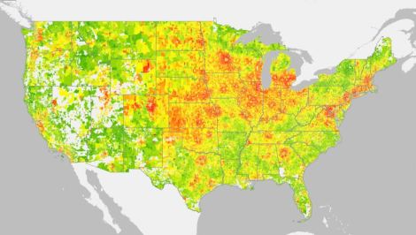 map of US HCF