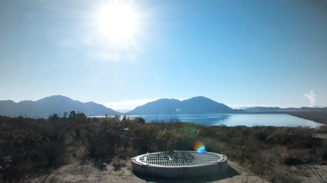 By the time water reaches Lake Perris -- the southern end of the State Water Project, 90 miles east of Lost Angeles -- it has traveled 700 miles from the Sierra Nevada Mountains. 