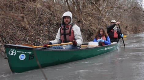 Water sampling Dan River