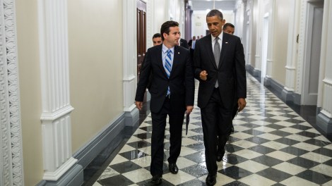 Brian Schatz and Barack Obama